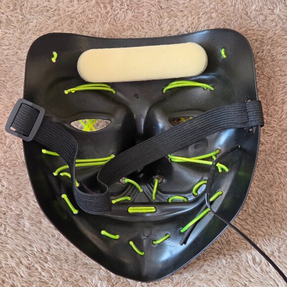 LED Purge Style Halloween Mask – Green Neon - Picture 4 of 7